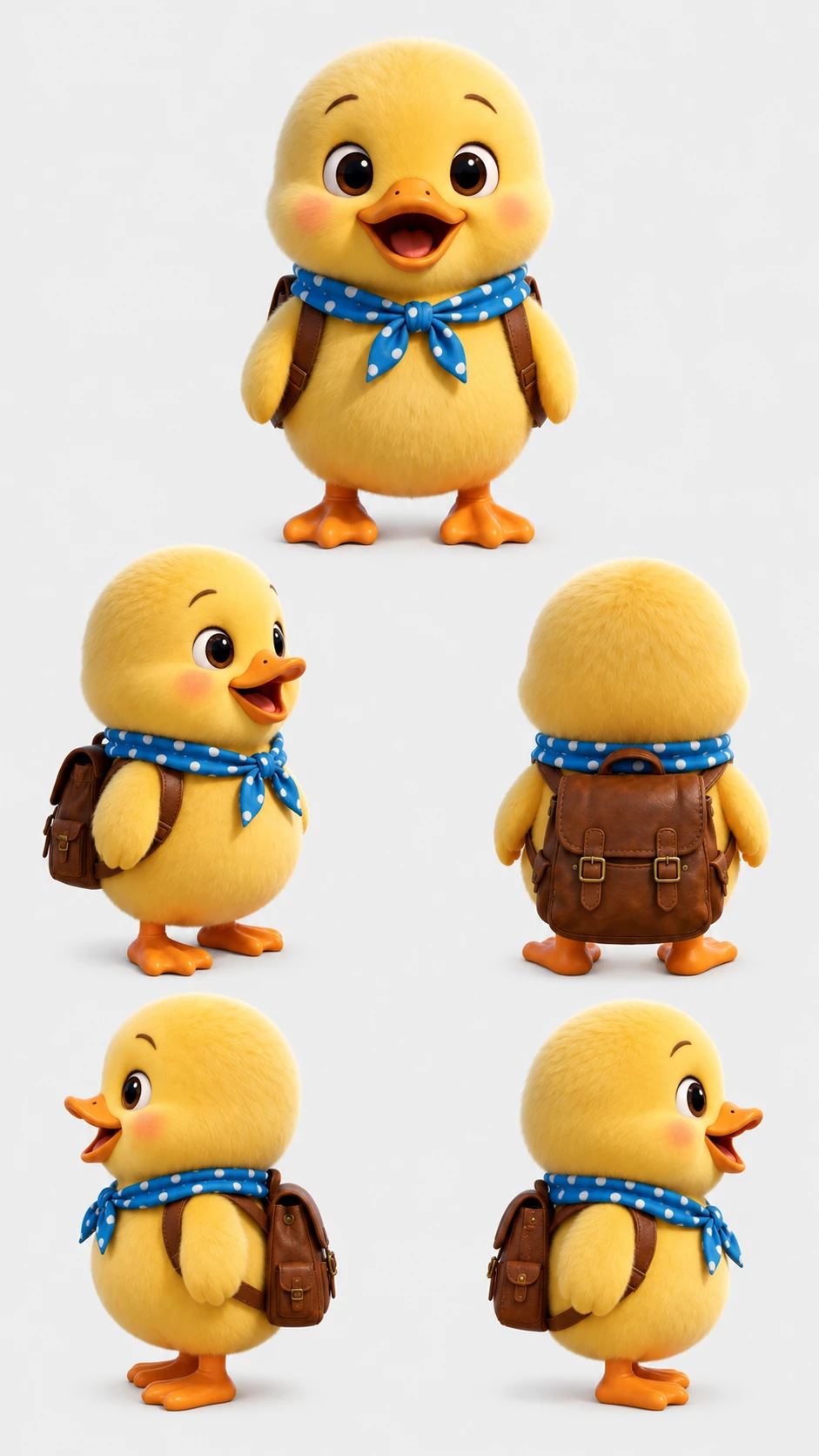 ルヒアの公式の5面の絵（正面・斜め・うしろ・横）